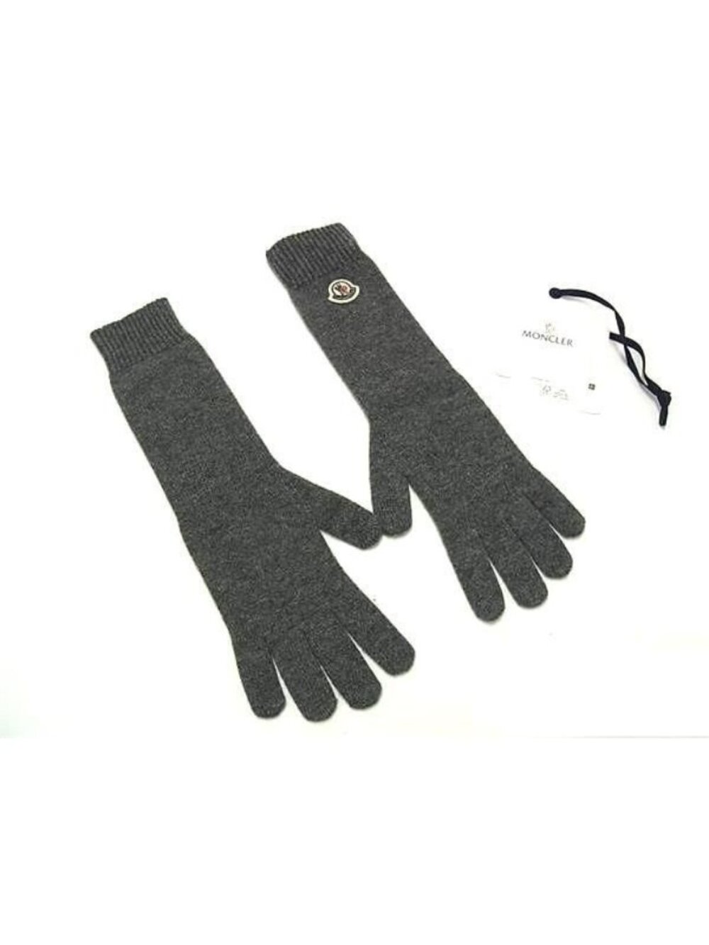 Moncler Wool Cashmere Gloves Gray